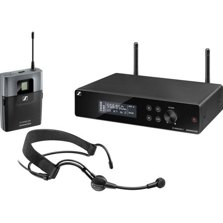 Sennheiser XSW 2-ME3-A Wireless System, Includes ME3-2 Cardioid Headset Microphone, EM-XSW 2 Receiver, SK-XSW Bodypack Transmitter, Frequency Band A: 548 to 572MHz