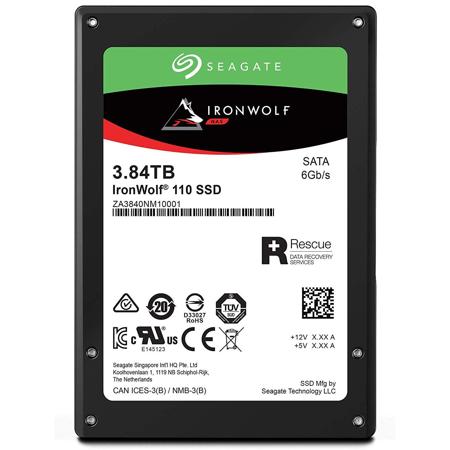 Seagate IronWolf 110 3.8TB 2.5" Solid State Drive, SATA 6Gb/s