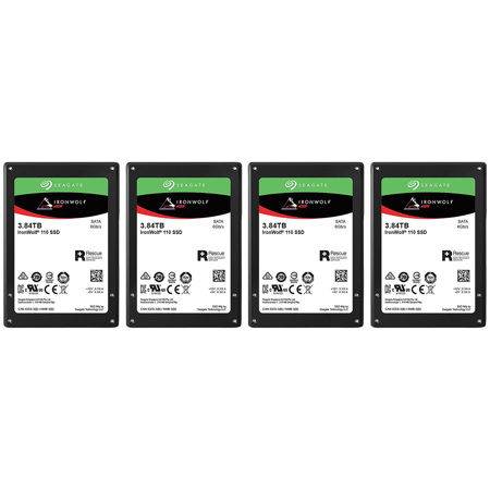 Seagate IronWolf 110 SATA III 2.5" Internal SSD 3.84TB 4-Pack