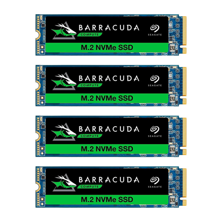 Seagate BarraCuda 510 512GB NVMe PCIe 3.0 x4 M.2 Internal SSD 4-Pack