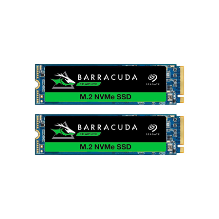 Seagate BarraCuda 510 512GB NVMe PCIe 3.0 x4 M.2 Internal SSD 2-Pack