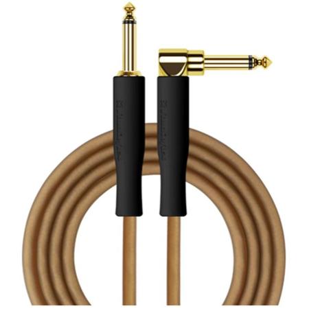 Studioflex 15' Acoustic Artisan Silver Right-Angle to Straight Instrument Cable