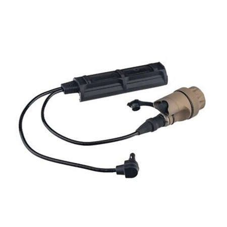 SureFire DS-SR07-D-IT Push-Button w/7" Remote Dual Switch & Laser,Tan