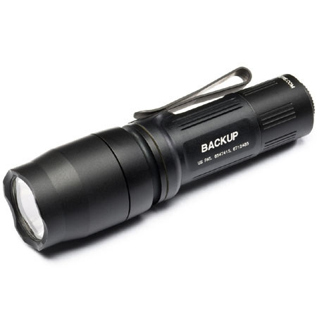 SureFire Backup Black, Pocket LED Flashlight, 80 Lumens