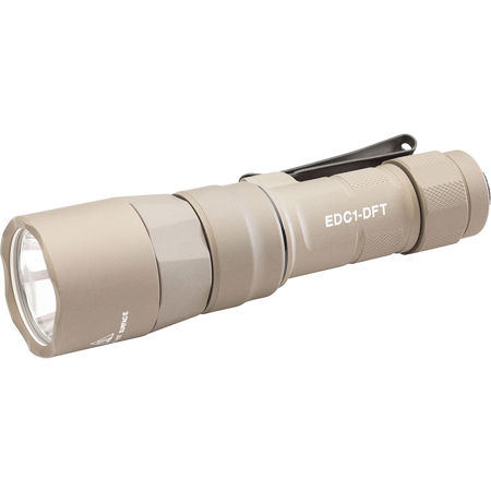 SureFire EDC1-DFT Dual-Fuel Turbo LED Flashlight Tan