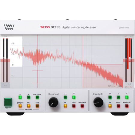 Softube Weiss Deess - De-Esser for Pro Audio Applications, Electronic Download