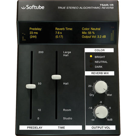 Softube TSAR-1R Reverb Native Software Plug-In, Electronic Download
