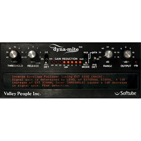 Softube Valley People Dyna-mite Limiter/Expander Plug-In, Electronic Download