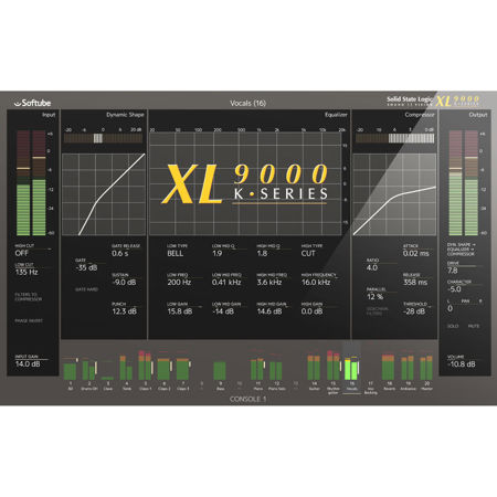 Softube Solid State Logic XL9000 K Series Software Plug-In, Electronic Download