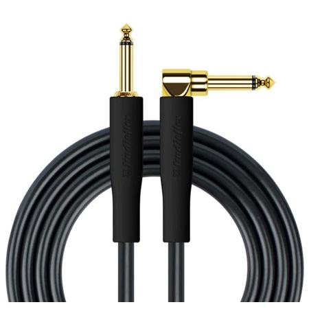 Studioflex 10' Ultra Series Silver Right-Angle to Straight Instrument Cable