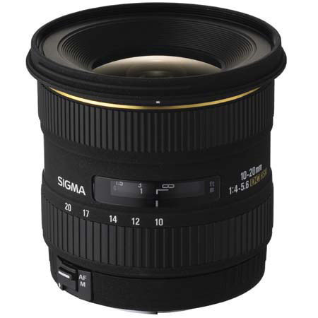 Sigma 10-20mm f/4-5.6 EX DC HSM Lens f/Sigma DSLR - BUNDLE- w/77uv WA Filter+