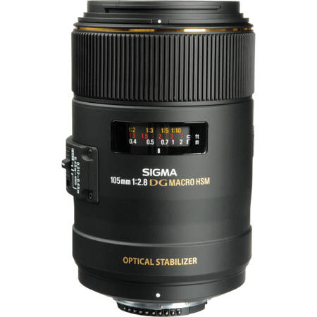 Sigma 105mm f/2.8 EX DG HSM Macro Lens for Nikon F