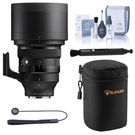Sigma 135mm f/1.4 DG Art Lens for L Mount, Bundle with Medium Lens Case, Cleaning Kit, Lens Cleaner and Lens Cap Tether