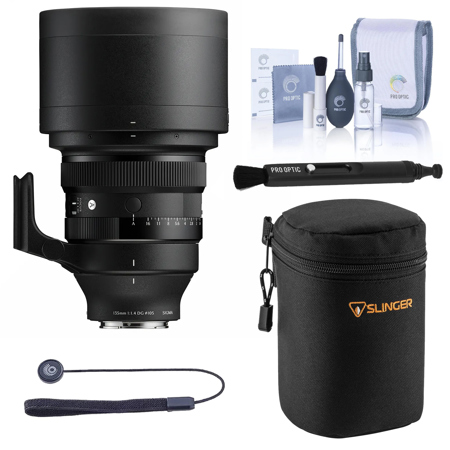 Sigma 135mm f/1.4 DG Art Lens for Sony E, Bundle with Medium Lens Case, Cleaning Kit, Lens Cleaner and Lens Cap Tether