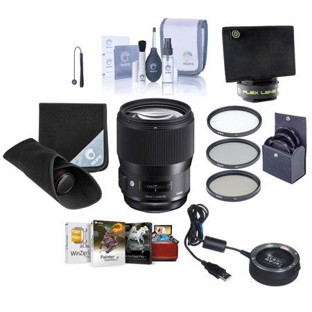 Sigma 135mm f/1.8 DG HSM IF ART Lens for Canon EF w/Free Mac Software & Acc Kit