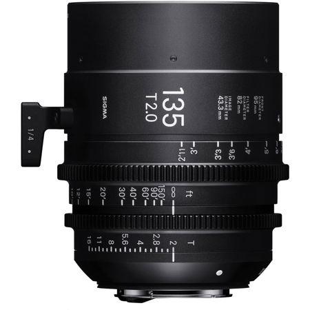 Sigma 135mm T2.0 High-Speed Prime Cine Lens for Canon EF, Meter