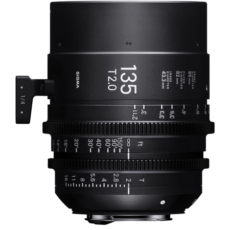Sigma 135mm T2.0 High-Speed Prime Cine Lens for PL Mount, Feet
