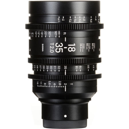 SIGMA 18-35mm T2.0 40万円で今年購入　シネマズームレンズ Sigma 18-35mm T2.0 Cine High-Speed Lens for Canon EF, Feet