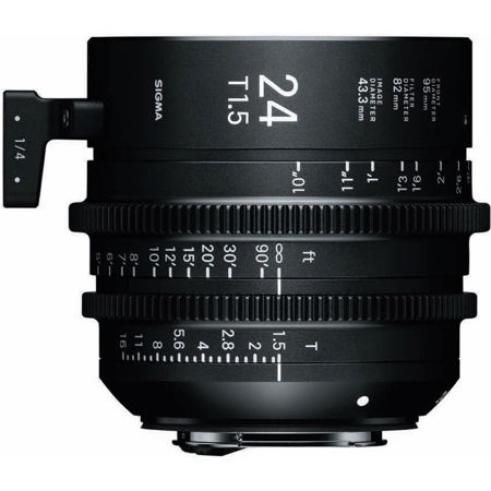 Sigma 14mm T2.0 High-Speed Prime Cine Lens for Canon EF, Meter