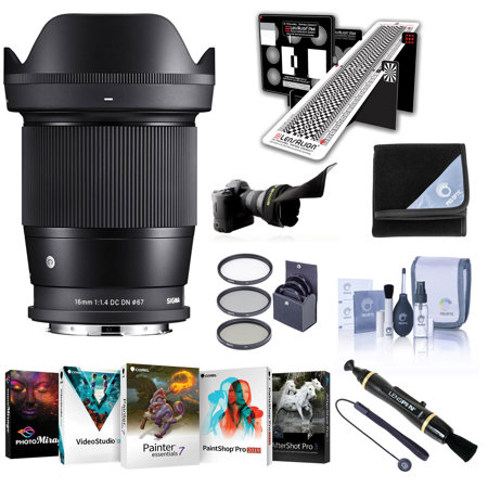 Sigma 16mm f/1.4 DC DN Cont. Lens for Leica L - Bundle with Premium Accessories