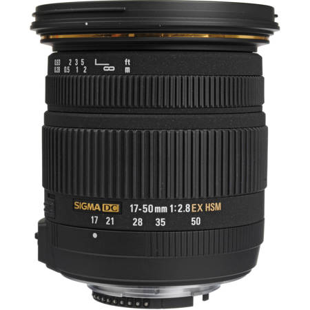 Sigma 17-50mm f/2.8 EX DC OS HSM Auto Focus Wide Angle Zoom Lens for Nikon Digital SLR Cameras