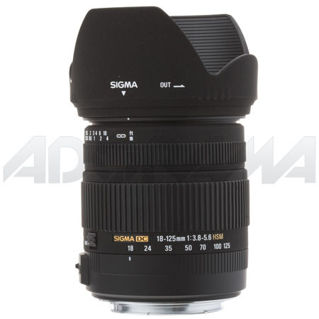 Sigma 18-125mm f/3.8-5.6 DC OS (Optical Stabilizer) Autofocus Zoom Lens for Canon EOS Digital SLR Cameras