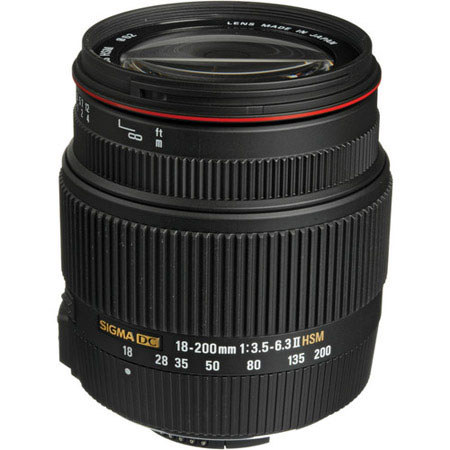 Sigma 18-200mm f/3.5-6.3 II DC OS HSM Lens for Nikon, USA