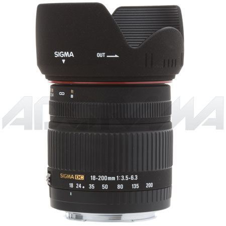 Sigma 18mm-200mm f3.5-6.3 DC AF Aspherical Zoom Lens f/Canon EOS DSLR #777101