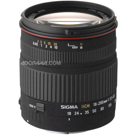 Sigma 18-200mm f3.5-6.3 DC Lens f/Maxxum-Sony Alpha USA