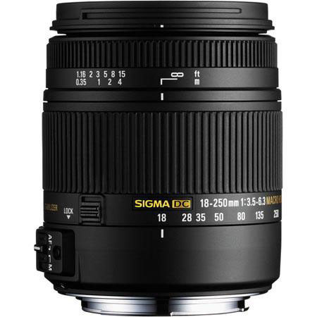 Sigma 18-250mm f/3.5-6.3 DC Macro OS HSM Zoom Lens f/EOS Digital w/EF-610 Flash