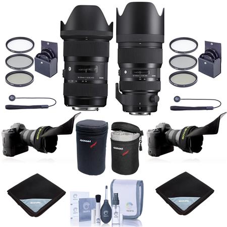 Sigma 18-35mm and 50-100mm f/1.8 DC HSM Art 2-Lens Kit for Canon EF