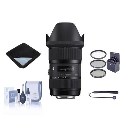 Sigma 18-35mm f/1.8 DC HSM ART Lens for Canon EF with Accessories Kit