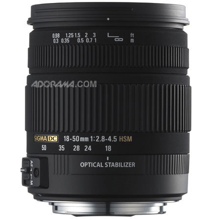 Sigma 18mm-50mm f/2.8-4.5 DC OS HSM Lens for Nikon DSLRs