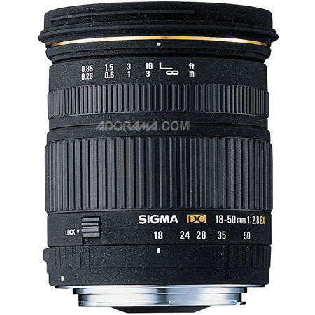Sigma 581110 18mm - 50mm f/2.8 Ex DC Macro Zoom Lens