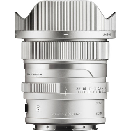 Sigma 20mm f/2 DG Contemporary Lens for L Mount, Silver