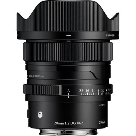 Sigma 20mm f/2 DG Contemporary Lens for Sony E, Black