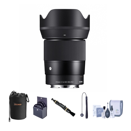 Sigma 23mm f/1.4 DC DN Contemporary Lens for Sony E with Essential Kit