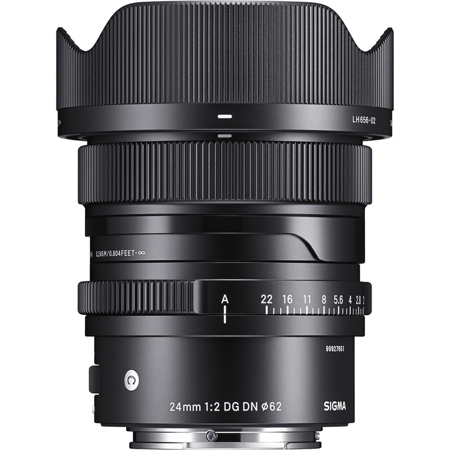 Sigma 24mm f/2 DG DN Contemporary Lens for Sony E w/X-Go Max Tripod/Monopod Kit