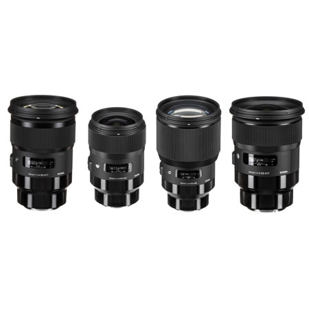 Sigma 4 Lens Bundle 24mmf1.4mm 35f/1.4 /50mmf/1.4 /85mmf/1.4 ART Lens For Sony E