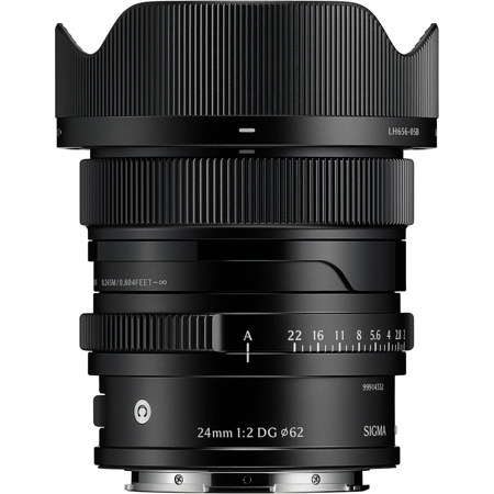 Sigma 24mm f/2 DG Contemporary Lens for L Mount, Black