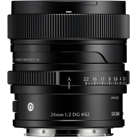 Sigma 24mm f/2 DG Contemporary Lens for L Mount, Black 4B3969