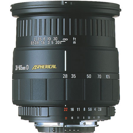 Sigma 28-105mm F2.8-4 Aspherical AutoFocus Wide Angle Telephoto Zoom Lens