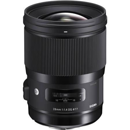 Sigma 28mm f/1.4 DG HSM Art Lens for L Mount, Black