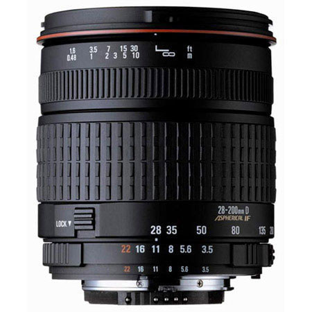 Sigma 28-200mm F/3.5-5.6 DL Hyperzoom Macro AF Aspherical Lens For Nikon
