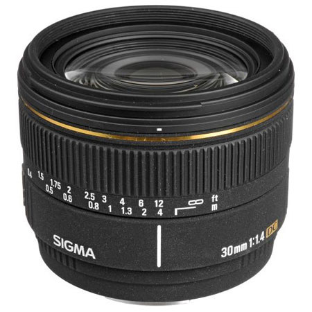 Sigma 30mm f1.4 EX DC Lens f/Sony Alpha #300205 -BUNDLE- UV Filter, Cleaning kit