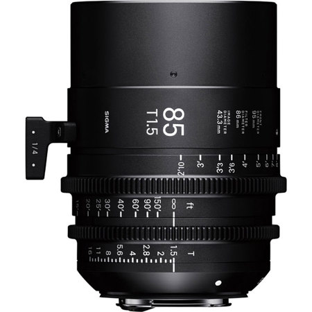 Sigma 85mm T1.5 FF Fully Luminous High-Speed Prime Cine Lens for Sony E, Feet