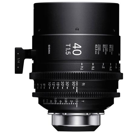 Sigma 40mm T1.5 FF High-Speed Art Prime Lens with /i Technology for PL Mount, Feet
