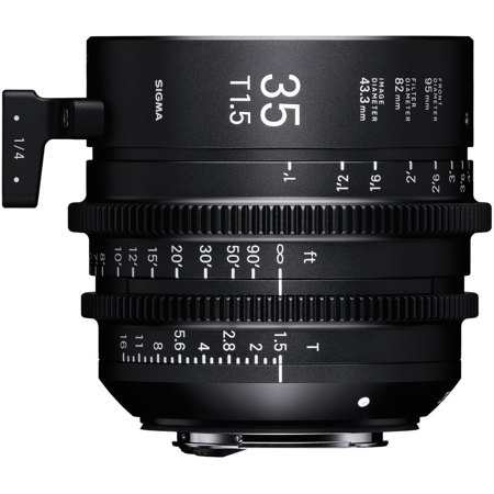 Sigma 35mm T1.5 FF Fully Luminous High-Speed Prime Cine Lens for PL Mount, Feet