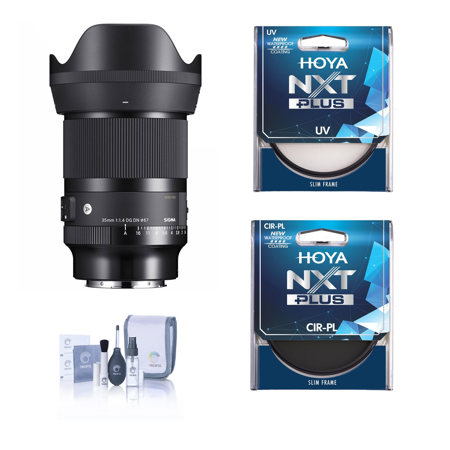 Sigma AF 35mm f/1.4 DG DN ART Lens for L Mount with Hoya 67mm UV+CPL Filter Kit