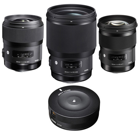 Sigma 3 Lens Bundle 35mm f/1.4 /50mm f/1.4 /85mm f/1.4 DG HSM ART Lens For Sigma